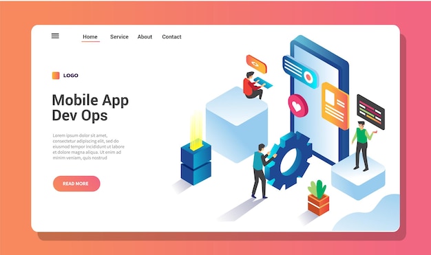 Mobile App Dev Landing page