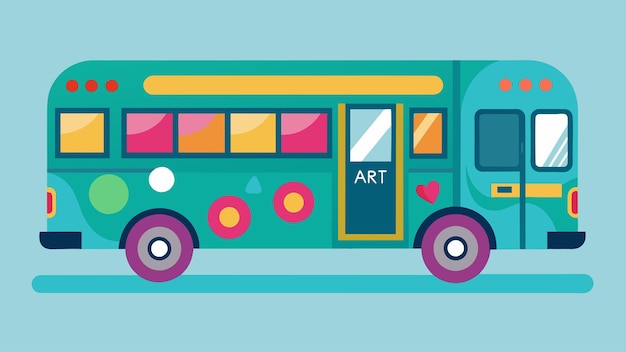 A mobile art therapy bus that travels to different neighborhoods offering a safe and creative space