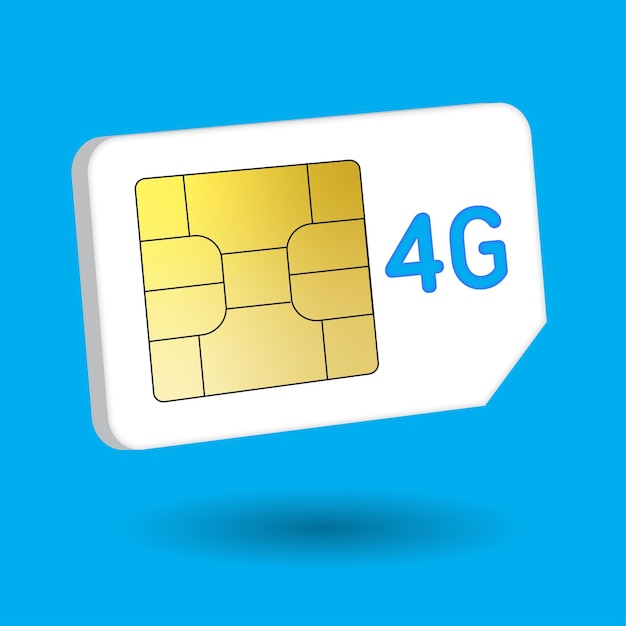 mobile communication 4G icon 3d