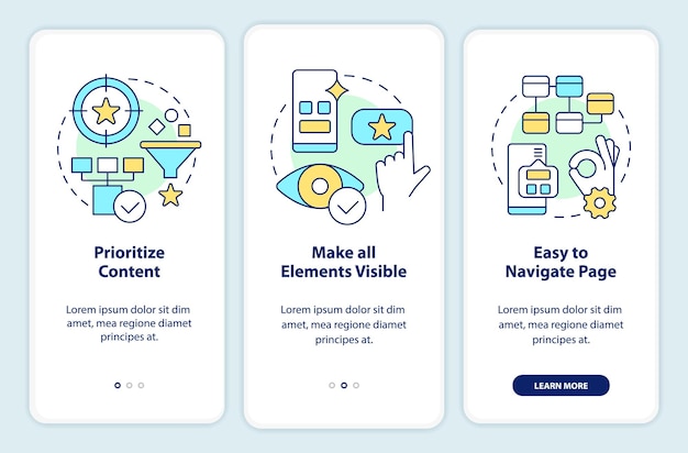 Mobile design recommendations onboarding mobile app screen