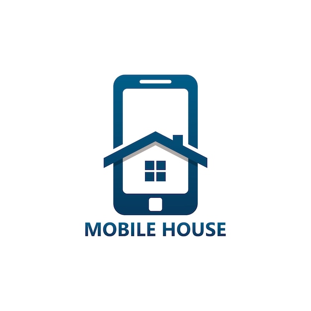 Mobile House Logo Template Design