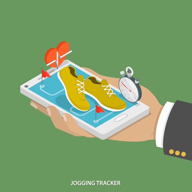 Mobile jogging tracker.