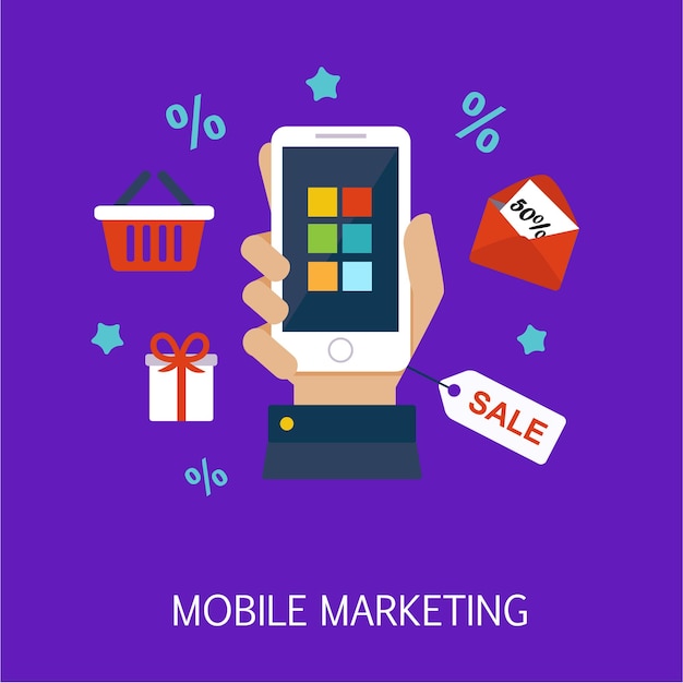 Mobile Marketing Concept Art