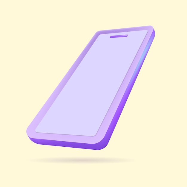 Mobile phone 3d phone icon