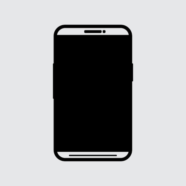 Mobile Phone Black Logo