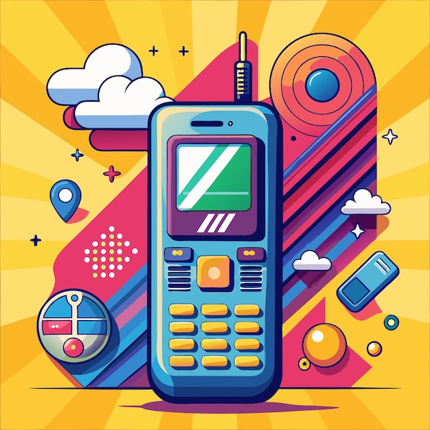 Mobile Phone Vector illustration on isolated background