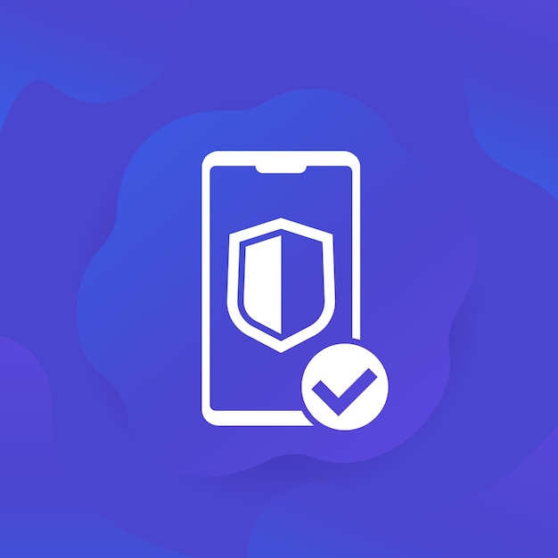 Mobile security icon for web