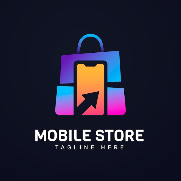 Mobile store logo design