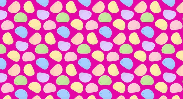 Mochi. Pink seamless pattern