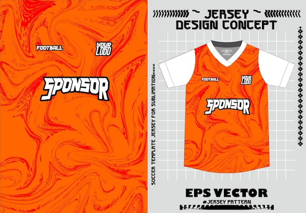 Vector mock up jersey pattern football background for sublimation