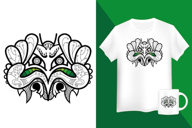 Mockup abstract tribal tattoos for t shirt