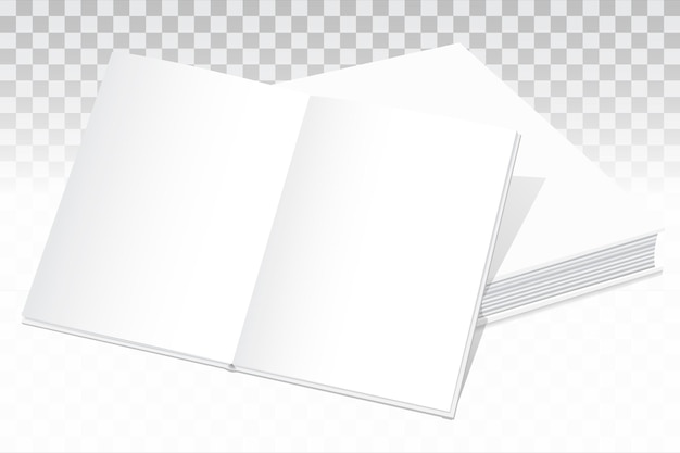 Mockup books vector