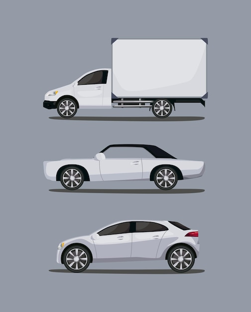 Mockup cars set