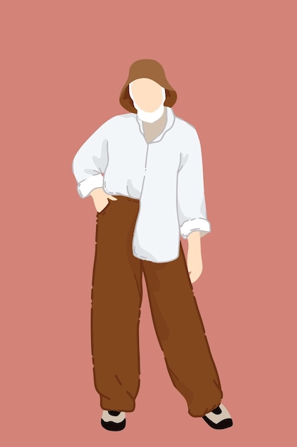 Model Vector Illustration for everybody