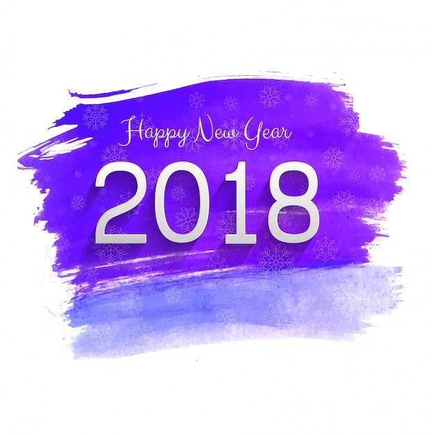 Modern 2018 new year bright background