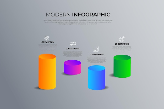 Modern 3d Business Infographics