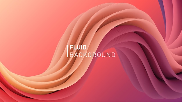 Modern 3D colorful fluid background