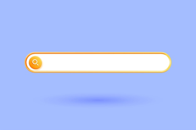 Modern 3d illustration of Search bar concept