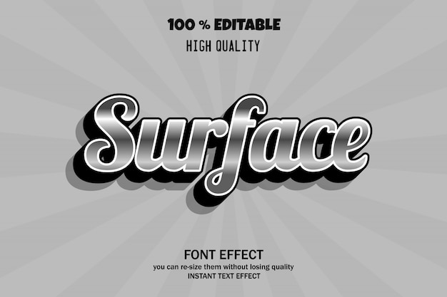 Modern 3d text effect, editable font effect