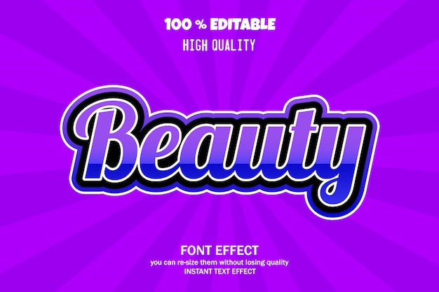 Modern 3d text effect, editable font effect