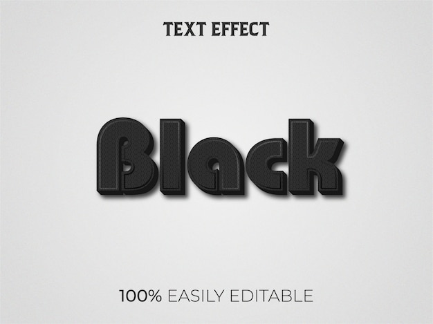 Modern 3d text effect and editable font style