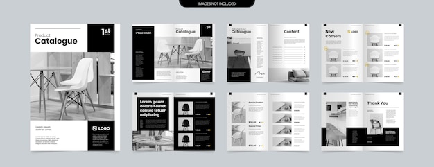 modern a4 product catalog design template