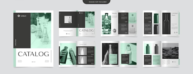 modern a4 product catalog design template