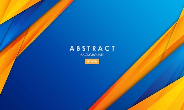 Modern abstract background blue and yellow color