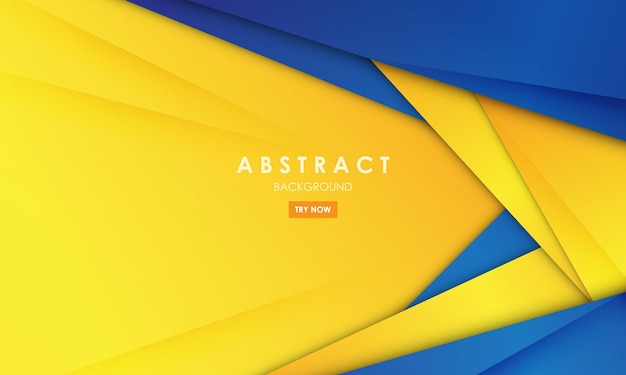 Modern abstract background blue and yellow color