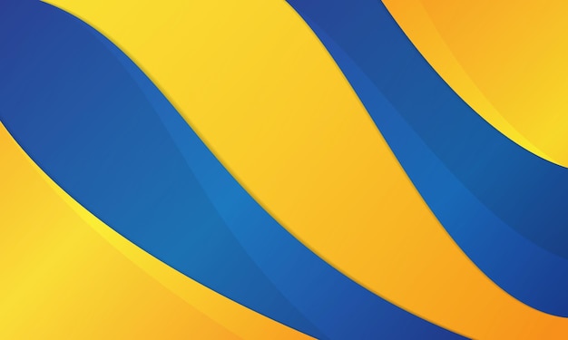 Modern abstract background blue and yellow color