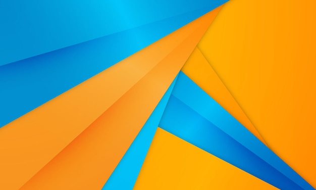 Modern abstract background blue and yellow color