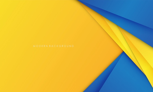 Modern abstract background blue and yellow color