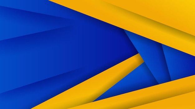 Modern abstract background blue and yellow