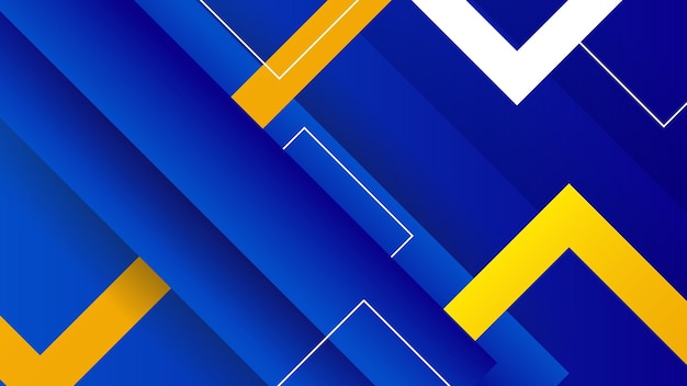 Modern abstract background blue and yellow