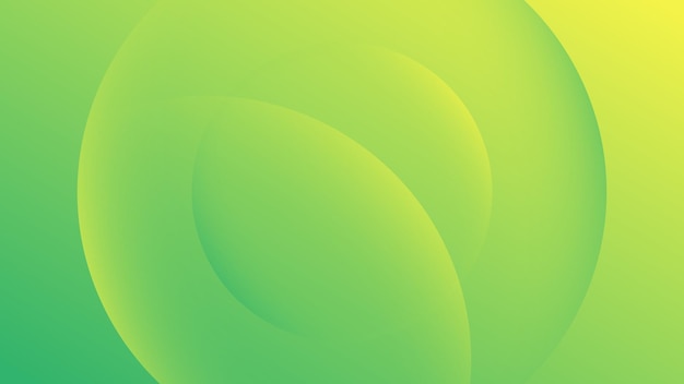 Modern Abstract Background Circle Round and Green Yellow Gradient Color