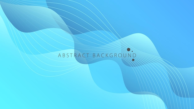 Modern Abstract Background Fluid Liquid Wave Lines and Blue Gradient Color