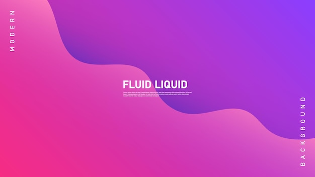 Modern Abstract Background Wave Fluid Liquid Lines Motion and Blue Purple Gradient Color