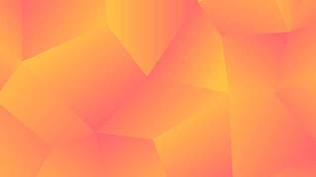 Modern Abstract Background with Cube and Triangle Element with Pink Yellow Gradient Color