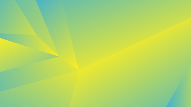 Modern Abstract Background with Lowpoly Element and Yellow Blue Gradient Color