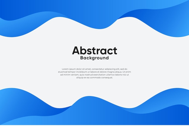 Modern abstract background with wavy or liquid concept Gradient blue color