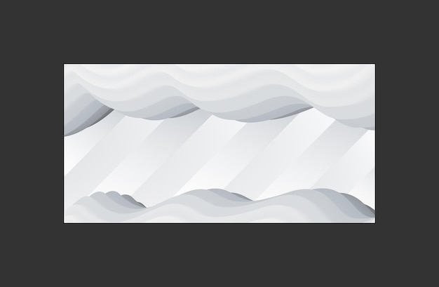 Vector modern abstract background with white color lines and waves