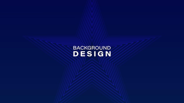 Modern abstract blue gradient star lines banner background Shiny star lines design