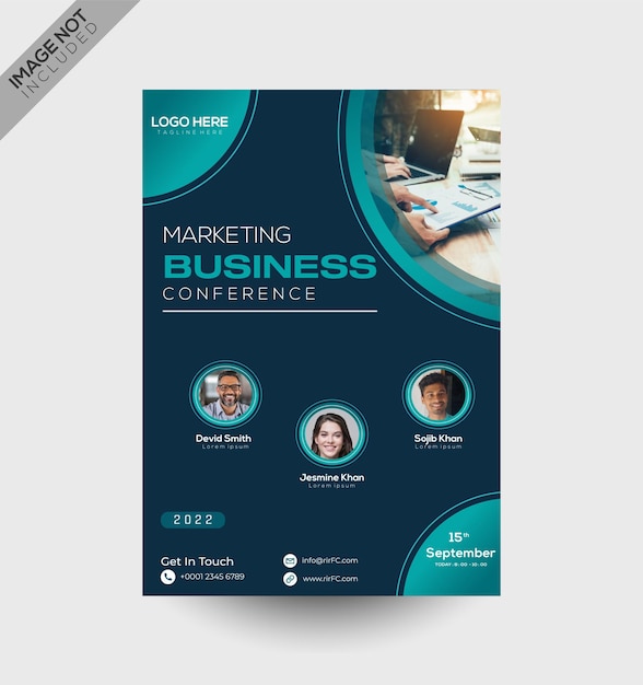 Modern Abstract business flyer poster design template