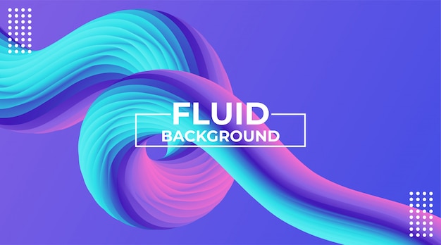 Modern abstract colorful dynamic 3d flow effect background