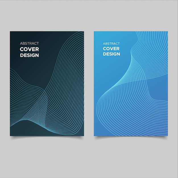 Modern abstract cover set