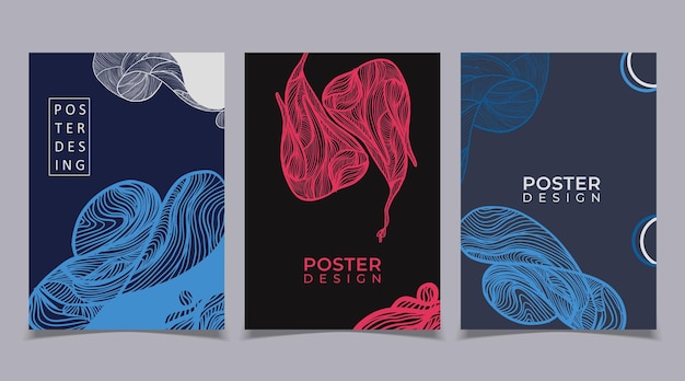 Vector modern abstract covers set cool gradient shapes composition frame for text modern art graphics design business cards invitations gift cards flyers brochures banner