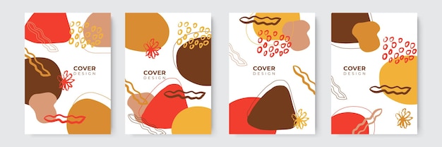 Modern abstract covers set, minimal covers design. Colorful geometric background, vector illustration.