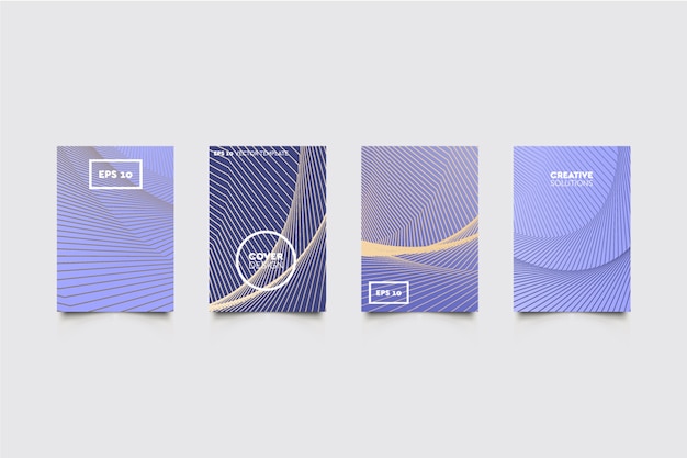 Modern abstract covers set