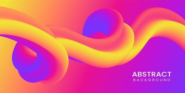 Modern abstract creative fluid color background banner design