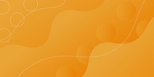 modern abstract curve orange background illustration